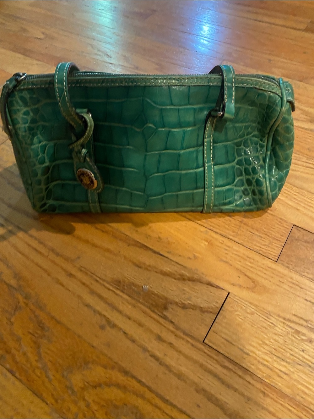 Dooney and Bourke Nile Collection Handbag Green Crocodile Leather